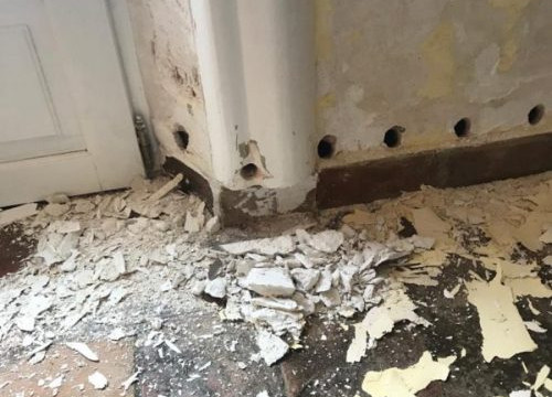 Verkieselung Horizontalsperre kapillare Feuchtigkeit